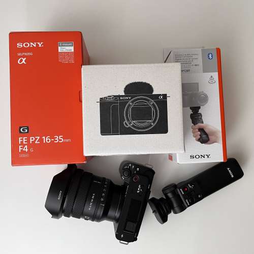 Sony zv-e1 fe pz 16-35mm f4G vpt2bt 拍片神機 超廣角電zoom鏡 無線手柄適合zve1 ...