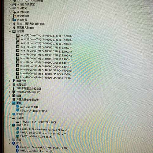 原廠保用Lenovo M70s intel i5-10500 3.1GHz, 8G Ram, 512G NVMe SSD, WiFi-6/BT-5