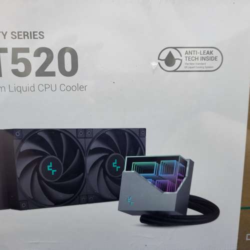 Deepcool LT520 ARGB 240mm AIO CPU Liquid cooler Black 九州風神水冷散熱器黑色
