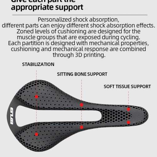 100%NEW GUB 3D Printing Bicycle Saddle Ultralight