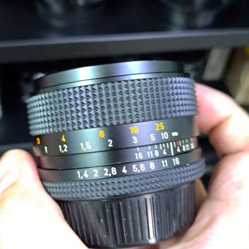 Contax Carl Zeiss Planar 50mm F1.4 (CY Mount) AEJ (SN:592xxxx）