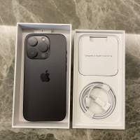 iPhone 14pro 256GB Black 黑色 無花無崩 全套配件 原裝線