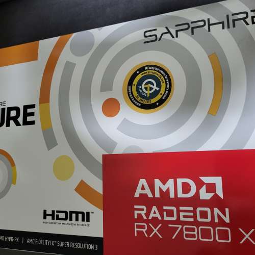 全新未開行貨有保 Sapphire Pure AMD RX 7800 XT 16GB non 6700 6800 3070 3080 4070