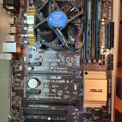 ASUS Z97-K/USB3.1 + i3 4160 + 4*2 GB DDR3 RAM