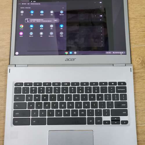 金屬機身 Acer Chromebook 13, Intel i3-8130U, 8+32GB, 二個 USBC port 壞左一個, ...