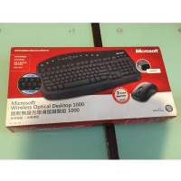 新淨全正常 Microsoft Wireless Optical Desktop 1014 1000 keyboard mouse combo ...