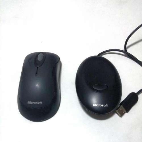 新淨全正常 Microsoft Wireless Optical Desktop 1014 1000 keyboard mouse combo ...