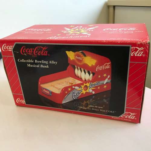 Coca Cola Collectible Bowling Alley Musical Bank