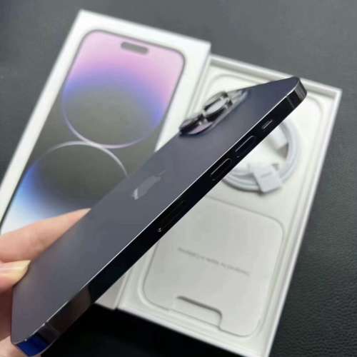 港版 Apple iPhone 14 Pro Max 256G 暗紫色6.7寸大螢幕，買翻極少用，同全新一樣，...