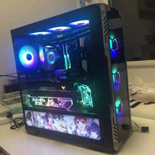 一體式水冷i7 第8代 電競高階遊戲打機剪片台式主機，頂配16G 記憶體，1TB Samsung ...