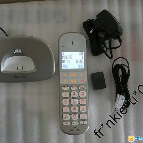 飛利浦 數碼室內 無線電話 XL4901 (中英文顯示) 字體大 很適合老人家