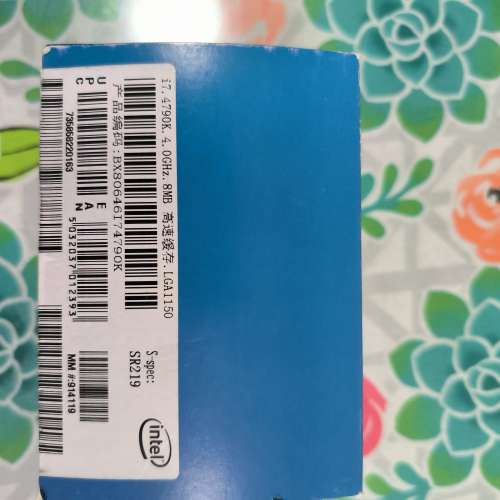 全新cpu intel i7-4790k, 4.0ghz, 8mb, LGA1150,  有盒