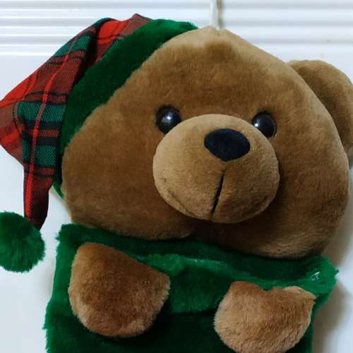 全新可愛聖誕熊禮物襪