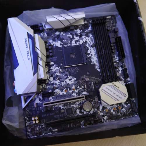 AsRock B450M Steel Legend Amd Ryzen 主機板 底板