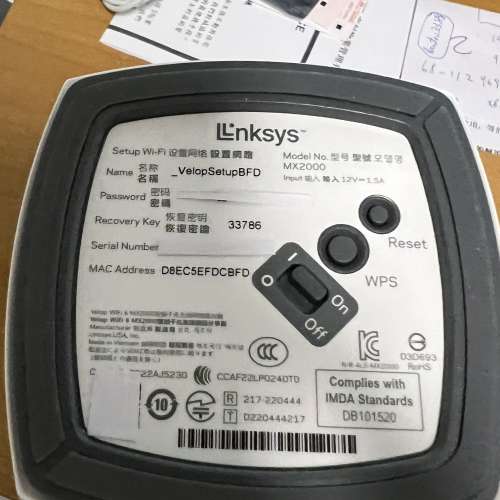 Linksys MX2000 mesh wifi