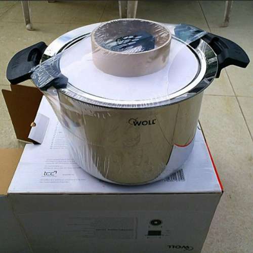 WOLL 24cm 7.9L 不銹鋼雙耳湯鍋連蓋一個 (100%全新)
