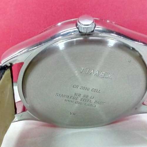 Timex 石英鋼皮帶腕錶
