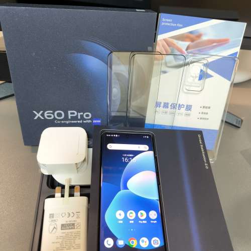 100% 正常 行貨 Vivo X60 Pro (微光藍) Zeiss鏡頭 微雲台 12GB+256GB