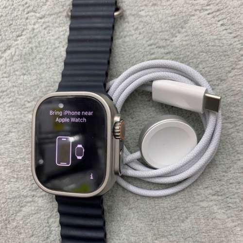 港版Apple watch Ultra 49mm GPS+ cellular 電100%接近全新