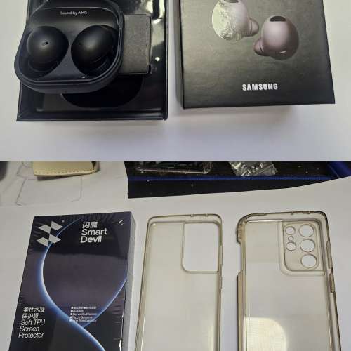 九成新 行貨Samsung S21 Ultra 黑色 5G 手機 SM-G998012+256GB連原裝SPEN及CASE