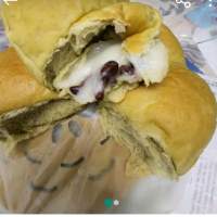 抹茶麻薯紅豆面包