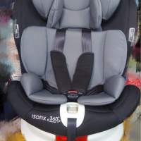 Baby bb Car Seat 汽車 車座 座椅 灰紅色 型 isofix 360度 車