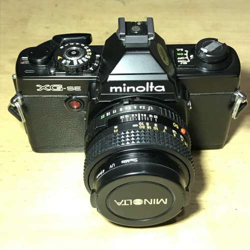 平用Minolta XG-se 連原廠50mm 1.7大光圈鏡頭 機鏡95新