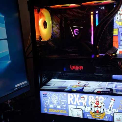 RGB水冷遊戲電腦主機九代i7-第9代/144hz高刷電競/遊戲. 剪片獨顯 4G/16g內存/1TB S...