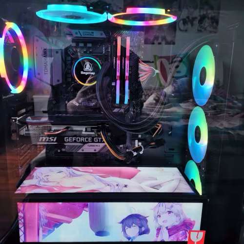 高端RGB 水冷i7 第8代 電競高階遊戲打機剪片台式主機，高配16G 記憶體，Radeon R9 ...