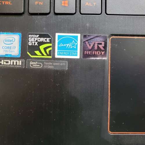 ASUS ROG Strix GL502V Gaming Notebook (壞電, 壞KB), 15",i7-7700HQ,GTX1070,16RAM