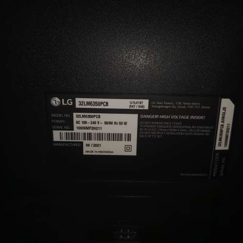 LG 32” 智能 LED iDTV