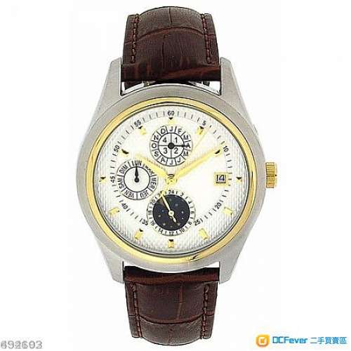 多功能機械自動.金/鋼皮帶腕錶,