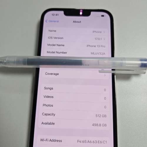 90% New iPhone 13 Pro 512GB 日版 黑色