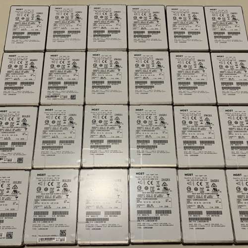 24 x HGST Ultrastar SSD SAS 12G 2.5" 1.6TB / 400GB - 二手或全新SSD/硬碟機, 電腦 ...