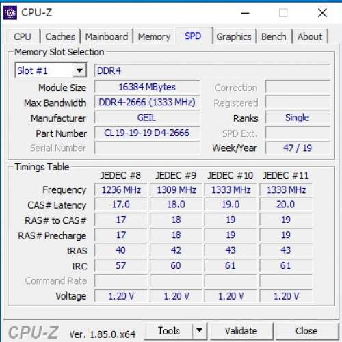 Desktop Ram  Geil 16GB單條 DDR4 2666
