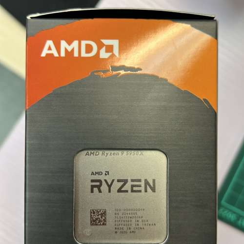 AMD Ryzen 9 5950X 16核心32線程 Box 盒裝 CPU 全新未拆