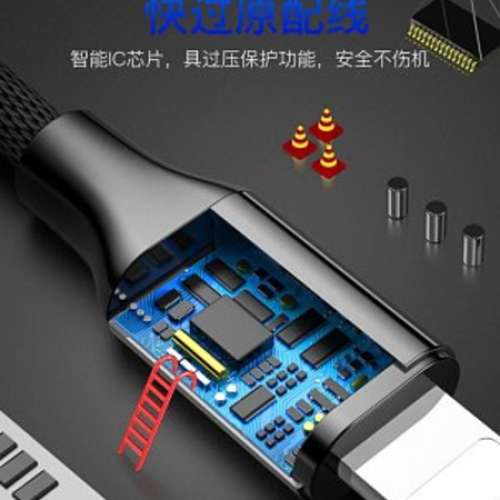 Baseus Lighting 快充Type C數據線 (2M)