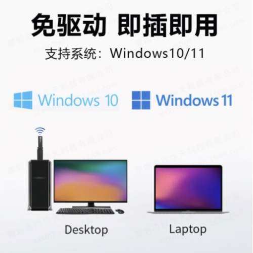 Ax5400M無線wifi6E免驅usb 網卡