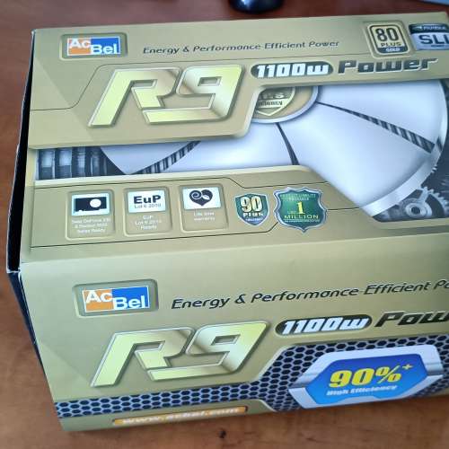 Acbel R9 Power PC8055 1100W 電源供應器 80 Plus 黃金認證 有盒