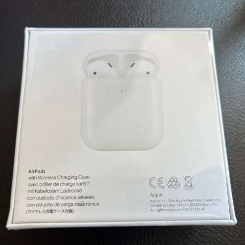 全新 Apple Airpods 2 代 無線叉電盒款 AppleCare+