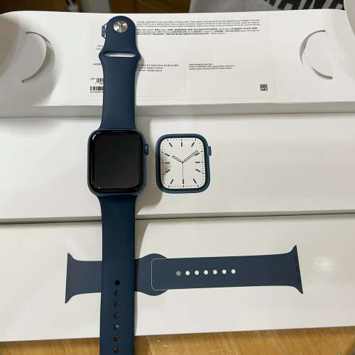 APPLE Watch Series 7 GPS 鋁金屬錶殼 藍色  45mm