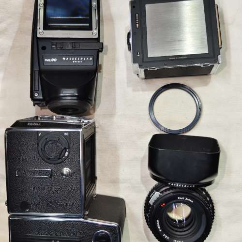 Hasselblad 553ELX + PME 90 測光頂 + A12 菲林後背 + 80/2.8 planar T*