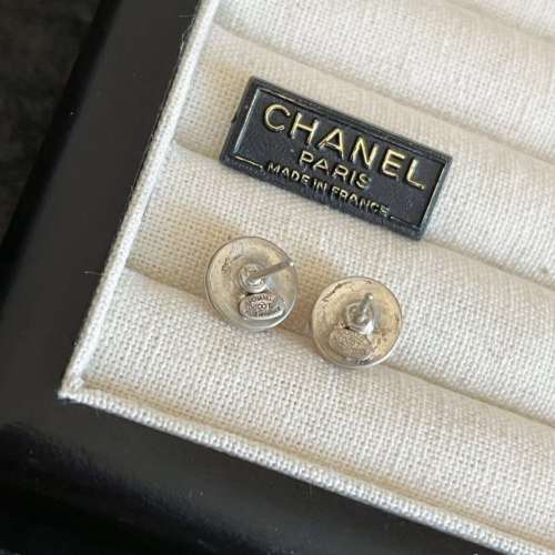 Vintage Chanel 糖豆雙C耳環