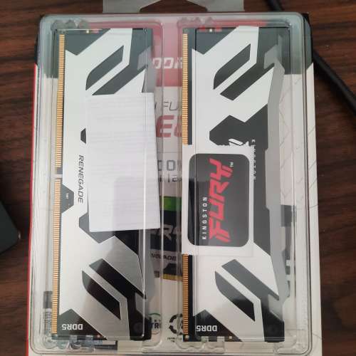 行貨 Kingston Fury Renegade RGB DDR5 6000 32GB Kit (2x16GB)