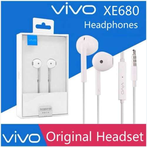 Vivo HiFi Earphones 🎧 XE680 with 3.5 mm headphone jack.