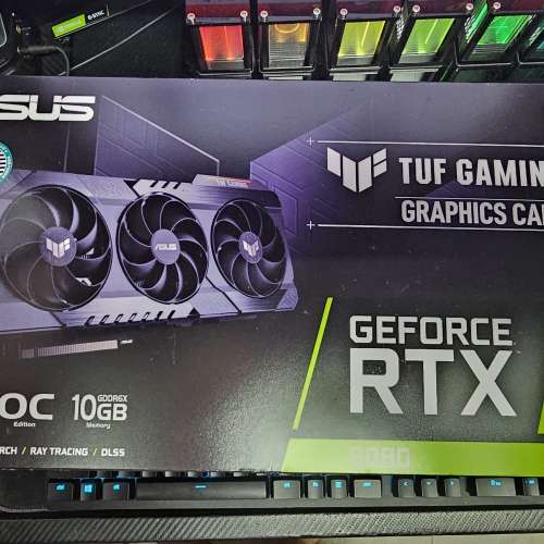 asus tuf gaming geforce rtx 3080 oc 10gb 9成新