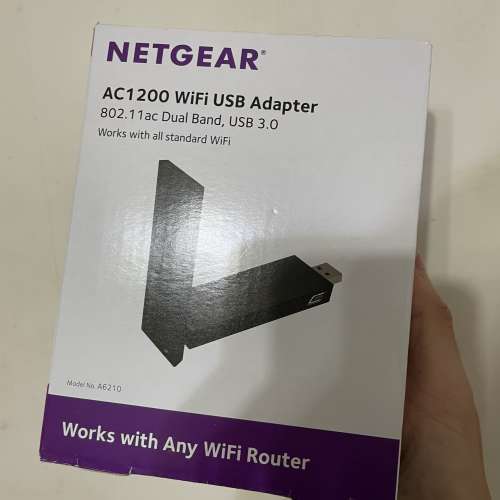 九成新 Netgear AC1200 Wifi Adapter USB 接收器
