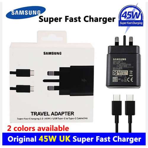三星極速45w充電器套裝 Samsung 45w PD Charger Full Set. Brand New