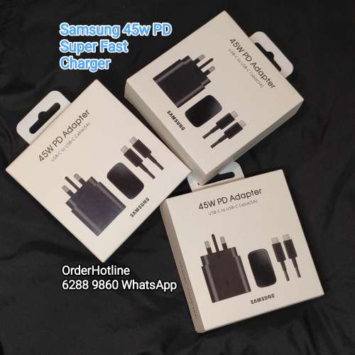 三星極速45w充電器套裝 Samsung 45w PD Charger Full Set. Brand New
