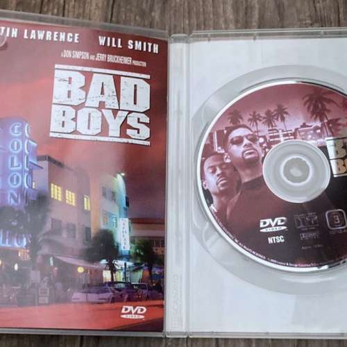 原裝香港正版 三區 DVD 電影 重案夢幻組 一二 兩集 Bad Boys movie 1 & 2 *中文字幕